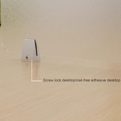 Desk Divider, Lightweight Matte Frosted Acrylic Office Partitions, Translucent Desk Acoustic Partitions Offices Schools Divider Board, 11.8in High Low Fence - size: 47.2x11.8in