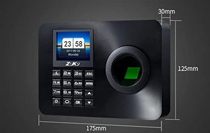Attendance Machine Employee Time Clock Fingerprint Password Attendance Machine Smart Biometric Time Attendance Machine for Employees Small Business