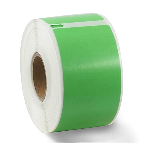 BETCKEY Colored Labels Compatible with Dymo 30321 (1-4/10" x 3-1/2") Large Address Labels, Compatible for Dymo LabelWriter Thermal 450, 4XL & Zebra Desktop Printers [1 Roll, 260 Labels, Green] - color: Green, size: 30321 [1-4/10" x 3-1/2"]