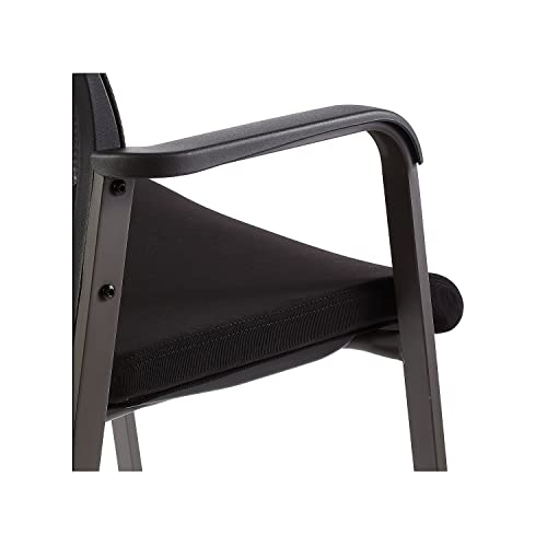 Union & Scale Guest & Reception Chair, Fabric, Black, 2-Pack | Comfortable seating for reception areas and everyday office use.