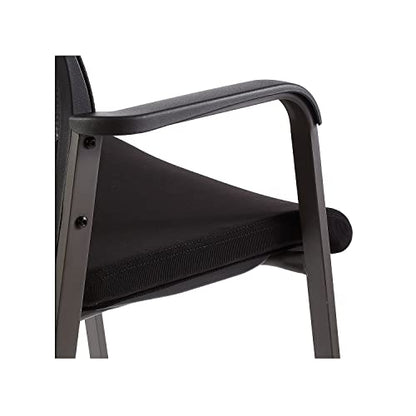 Union & Scale Guest & Reception Chair, Fabric, Black, 2-Pack | Comfortable seating for reception areas and everyday office use.