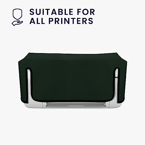 kwmobile Dust Cover Compatible with HP DeskJet 2755e / DeskJet 2720e / 2710e / 2820e / 2721e - Printer Case - Fabric Protector Cover - Dark Green - color: Dark Green