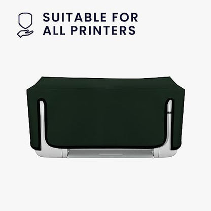 kwmobile Dust Cover Compatible with HP DeskJet 2755e / DeskJet 2720e / 2710e / 2820e / 2721e - Printer Case - Fabric Protector Cover - Dark Green - color: Dark Green