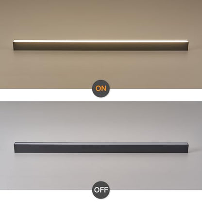 Black ceiling light LED, used for living room, bedroom, hallway, kitchen, - size: 23.6IN