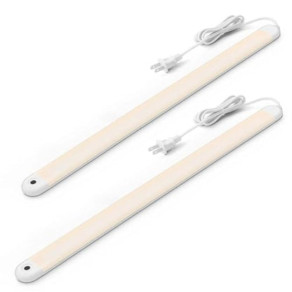 MYPLUS 2 Packs 24" Hand Wave Under Cabinet Lights with 5 Color Temperature - size: 24"-2 Pack