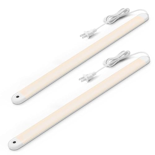 MYPLUS 2 Packs 24" Hand Wave Under Cabinet Lights with 5 Color Temperature - size: 24"-2 Pack