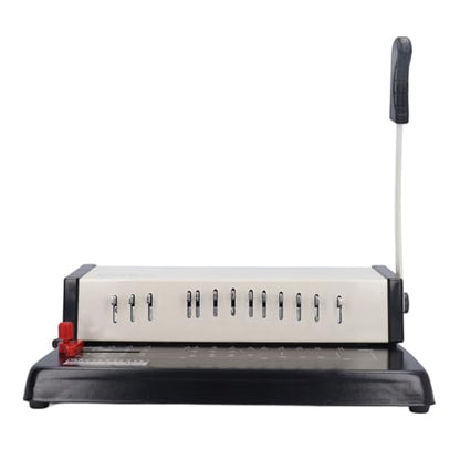 Professional Book Binding Machine A4 13 Holes Manual Comb Binder Office Home Use Multifunctional Wire Binding Machine for Documents Reports Booklets Hardware Plastic
