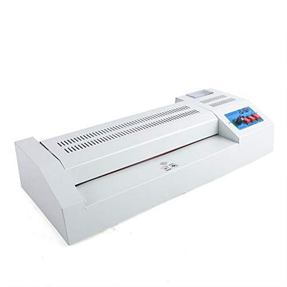 13" Thermal Laminator, 600W Desktop Laminating Machine A3/A4 4 Roller Hot&Cold Film Laminate for Home Office School (US Stock)