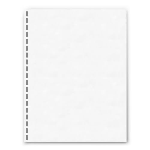PrintWorks Professional Prepunched Paper, 8.5 x 11, 20 lb, GBC CombBind 19-Hole Punched Report & Presentation Paper, 500 Sheets, White (04328) - size: 20 lb, style: GBC, 19-Hole