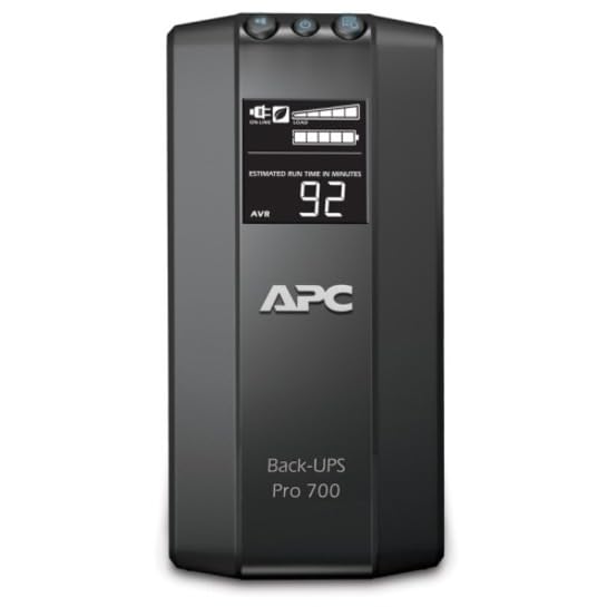 APC 700VA/420W Backup Battery UPS for Computers, Wi-Fi Routers | BR700G | Back-UPS for PCs & home electronics — battery backup, AVR, surge protection, compact design, User Replaceable Battery - size: 700VA