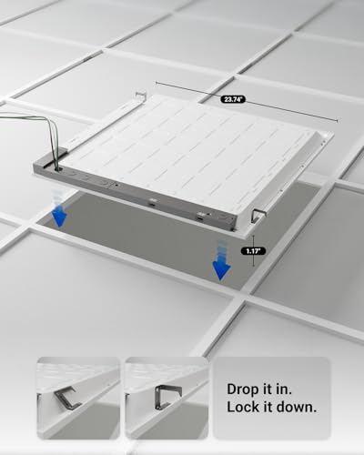 Sunco 2x2 LED Flat Panel Lights, Emergency Backup, 3CCT, 20-40W | 5200LM, 0-10V, Office Lighting, 90 Minute Battery Emergency, Dual Selectable Features, 20/30/40W, 4000/5000/6000K