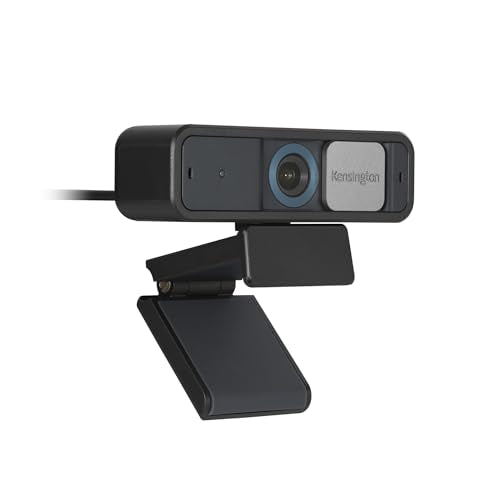 Kensington W2050 Pro 1080p Auto Focus Pro Webcam with Dual Stereo Microphone for Video Conferencing, Software Control, Privacy Shutter, Compatible with Zoom/Skype/Teams and More (K81176WW)
