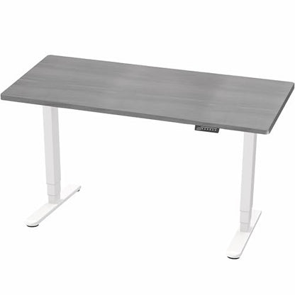 VIVO Dark Gray 60 x 24 in Standing Desk, DESK-KIT-2W6G - color: Dark Gray Top / White Frame, size: 60 x 24