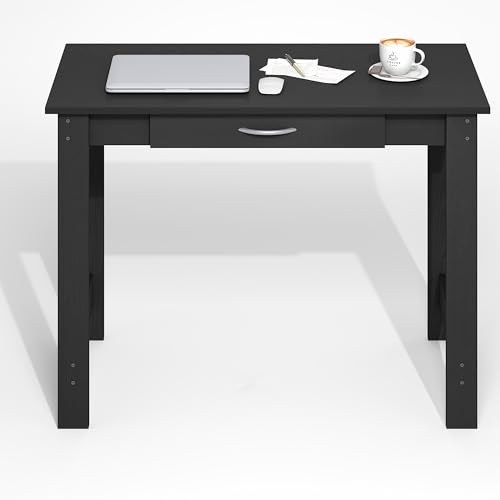 Furinno Jaya Desk, 39.2 Wide Computer Desk with Drawer, Darkwood - color: Darkwood, size: 39" Wide New