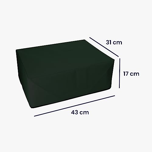 kwmobile Dust Cover Compatible with HP DeskJet 2755e / DeskJet 2720e / 2710e / 2820e / 2721e - Printer Case - Fabric Protector Cover - Dark Green - color: Dark Green