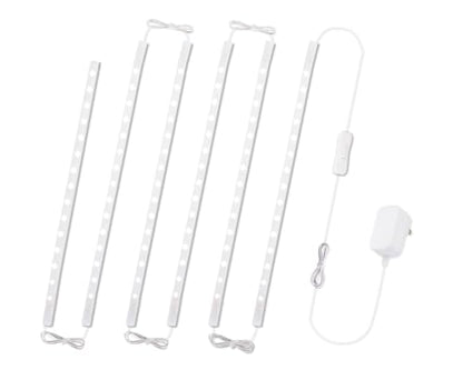 Cefrank 6-Pack Linkable Under Cabinet Lighting, 12" LED Shelf Light Bars - color: White