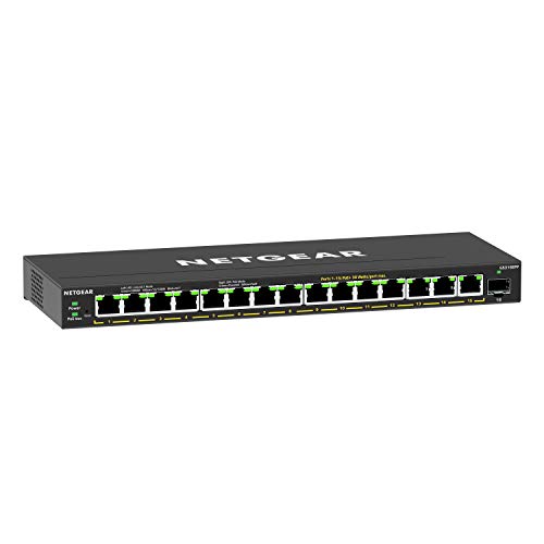 NETGEAR 16-Port PoE Gigabit Ethernet Easy Smart Managed Switch (GS316EPP) - size: 16 Port, PoE+ 231W