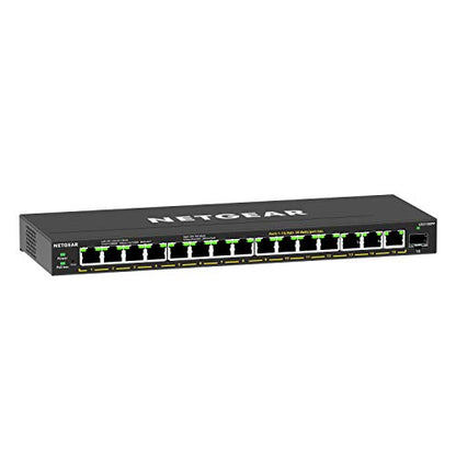NETGEAR 16-Port PoE Gigabit Ethernet Easy Smart Managed Switch (GS316EPP) - size: 16 Port, PoE+ 231W