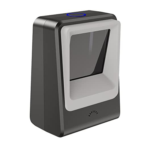 TEEMI TMSL-60 1D/2D Barcode Scanner, USB Hands-Free Desktop, Black - color: Black
