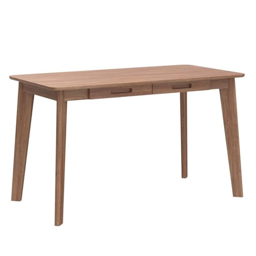 IOTXY Solid Wood Writing Desk - Home Office Laptop Computer Table, Walnut - color: Walnut, size: 120CM