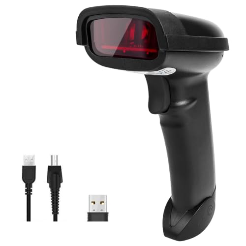 NETUM Wireless Barcode Scanner, Handheld 1D Laser Barcode Reader - color: NT-1698W