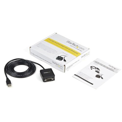 StarTech 6ft 1-Port FTDI USB to Serial RS232 Adapter, TAA (ICUSB2321F) - size: 6ft