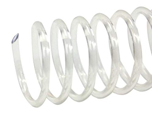 Akiles Spiral Coil Binding Spines 14mm x 305mm 4:1 Pitch, Clear | 9/16 x 12-inch, Pack of 100 - color: Clear, size: 14mm x 305mm (9/16" x 12")