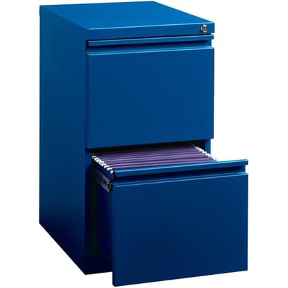 Hirsh Industries 20" Deep 2 Drawer Mobile File Cabinet File in Blue - color: Blue