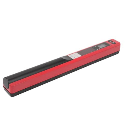 Handheld Image Scanner, Portable Document Scanner, A4 Color Photo Scanner with 900DPI Resolution for Business, Home, Office (red) - color: red
