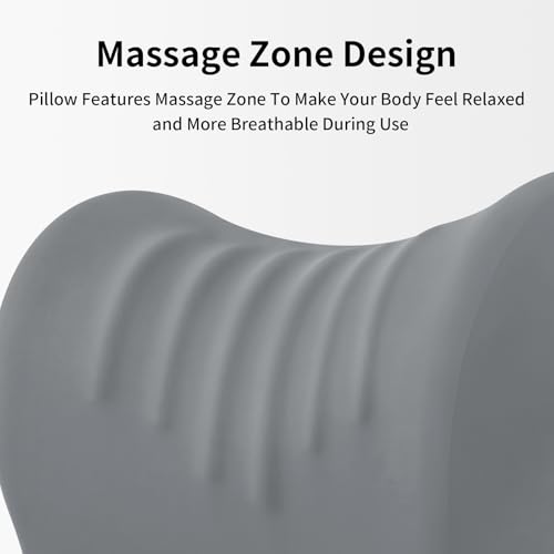 Ergonomic Office Chair Headrest, Adjustable Neck Support Pillow with Removable Washable Cover, Universal Head Rest Attachment for Office Chairs, Wheelchairs, Desk Chair Napping (Gray) - color: Gray