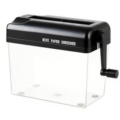Manual Hand Shredder Mini Portable Shredder for A6 Sheets Hand Crank Paper Shredder for Office School Home Invoices Small Notes Letters Folded A4 Portrait