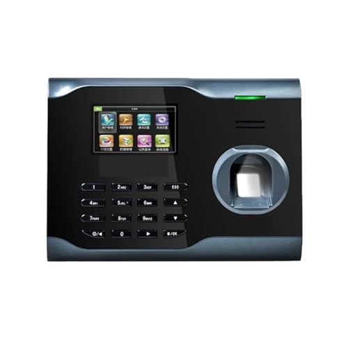 Time Clocks for Employees Small Business Attendance Machine WiFi Fingerprint and Card Employee Fingerprint Recognition Access Control System for Small Businesses,Black-