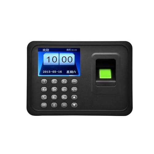 Office Intelligent Password Attendance Machine Biometric Fingerprint Employee Checking-in Time Clock Recorder DC 5V for Offices, Factories, Hotels, Schools and More(2.4-Inch TFT Screen) - size: 2.4-Inch TFT screen