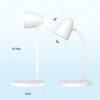 New LED Desk Lamp for Home Office,3 Colors Dimmable Table Lamp - color: L50-White
