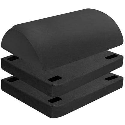 Foot Rest, Adjustable 3 Height, Memory Foam, Black