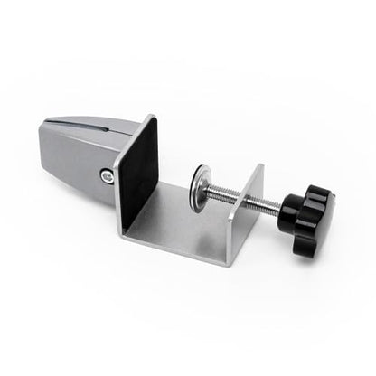 Sneeze Guard Clamp for 1/8"" to 1"" Thick Panel, Adjustable Desk Partition Clip, Aluminum Desktop Divider Clips, Easy to Install Desk Privacy Panel Clips, 4 Pack, GIY-9GM-QVV157 - color: Silver