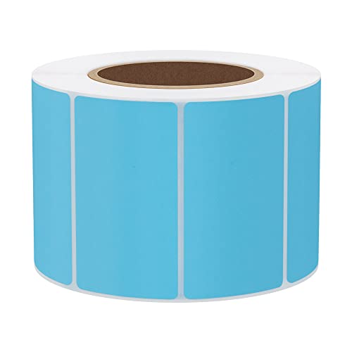 Hybsk 2.25x1.25 inch Color Direct Thermal Labels for Shipping, Barcodes, Address, Compatible with Rollo Label Printer & Zebra Desktop Printers (2.25"x1.25",Light Blue) - color: Light Blue, size: 2.25"x1.25"