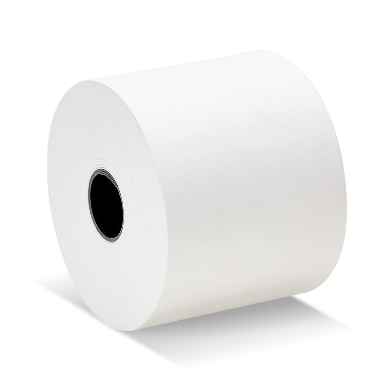 2 1/4 in x 150 ft Calculator Paper Rolls (100 Rolls – 55 GSM) 2.25" x 150' Adding Machine Tape 1-Ply Bond Receipt Paper for Sharp El-1750 1801 P23 XE A155 A152 A150 A130 ERC 340 380 322 ER 250 220