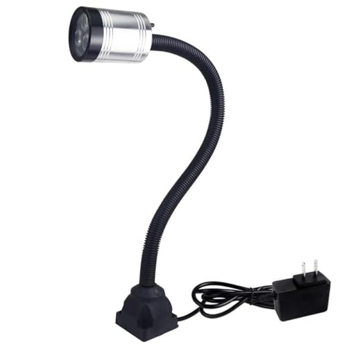 Flexible Work Light, Led Machine Light, Led Flexible Gooseneck Light 900 Lumens with 20inch Flexible Gooseneck 120 Volt for Lathe Workbench Bandsaw and Machine Tool - style: 60F Magnetic Light