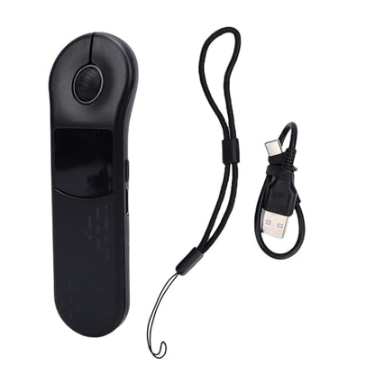 Yunseity Wireless Presenter Remote, Rechargeable Bluetooth 5.3 2.4G Presentation Clicker with Touchpad and USB Receiver, for PC Laptop iOS OS X (Black) - color: Black