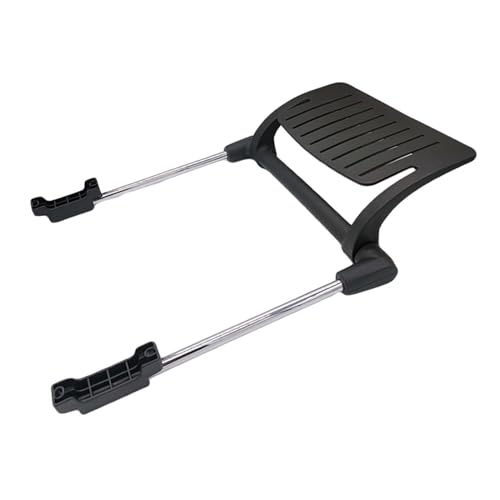 Office Chair Footrest Attachment, Adjustable Sliding Foot Pedal, Black Iron & PP Frame for Mesh and Swivel Chairs
