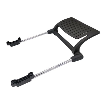Office Chair Footrest Attachment, Adjustable Sliding Foot Pedal, Black Iron & PP Frame for Mesh and Swivel Chairs