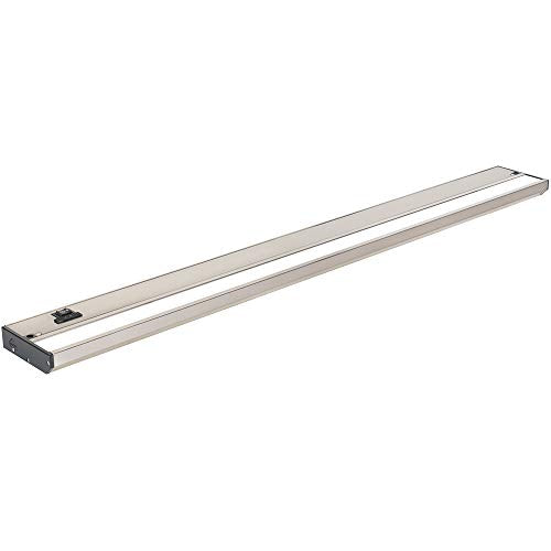 LED Under Cabinet Lighting Hardwired - 32 Inch Satin Nickel | 3CCT, Dimmable, Low-Profile, Linkable Fixture, Plug-In Option & Hi/Low Brightness Control - color: Satin Nickel, size: 32 Inch
