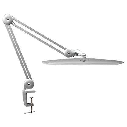 LED Desk Lamp with Clamp, Dimming Task Lamp for Reading Desktop Office Workbench Table Architect Sewing Study Home Craft, 117PCS LEDs, 2200 Lumens 20 Inch Metal Swivel Arm Work Lamp (Silver) | 117 SMD LEDs with 4 brightness levels provide eye-caring light