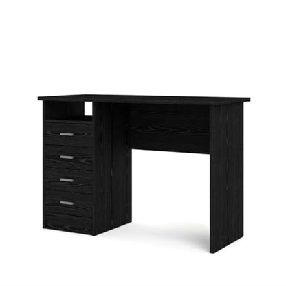 Tvilum Desk with 4 Drawers, Black Woodgrain