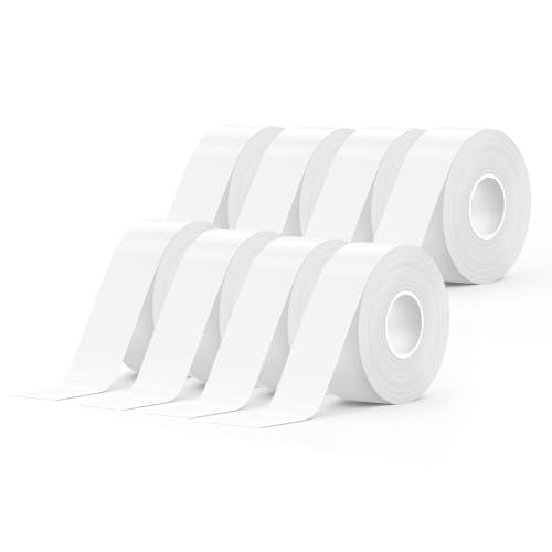 SUPVAN E-Series Continuous Label, 8 Packs, 0.59'' W × 19.7' L, White - size: 8 Packs