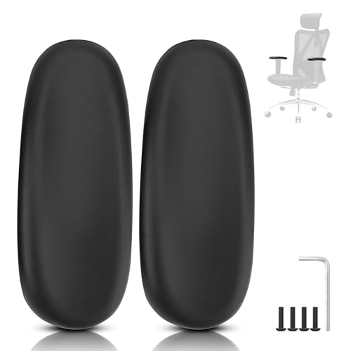 Armrest Pads Replacement for Sihoo M18 Chair -Ergonomic Chair armrest Parts, arm Pads caps for SIHOO M18 Chair,Black