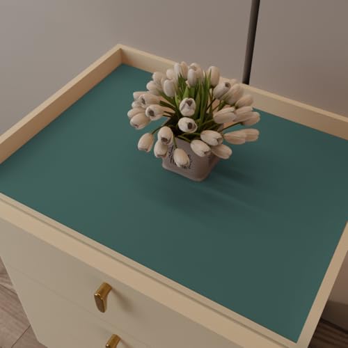 Night Stand Cover for Top - Small Table Cover Used for Bedside Table Waterproof and Easy to Clean Good Flatness Nightstand Protector Top (Aqua Blue+Gray 15.75x23.6) - color: Aqua Blue+gray, size: 15.75×23.6inch