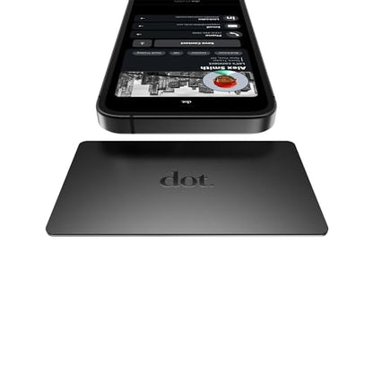 dot. Card Metal - Digital Business Card - Tap Compatible with iPhone & Android (Black) - color: Black