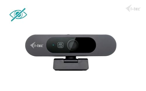 i-tec Solomon 900 PRO Webcam 4K with Automatic Framing (Auto Framing) for Tracking the Active Speaker, Wide Dynamic Range (WDR) and Two Integrated Microphones